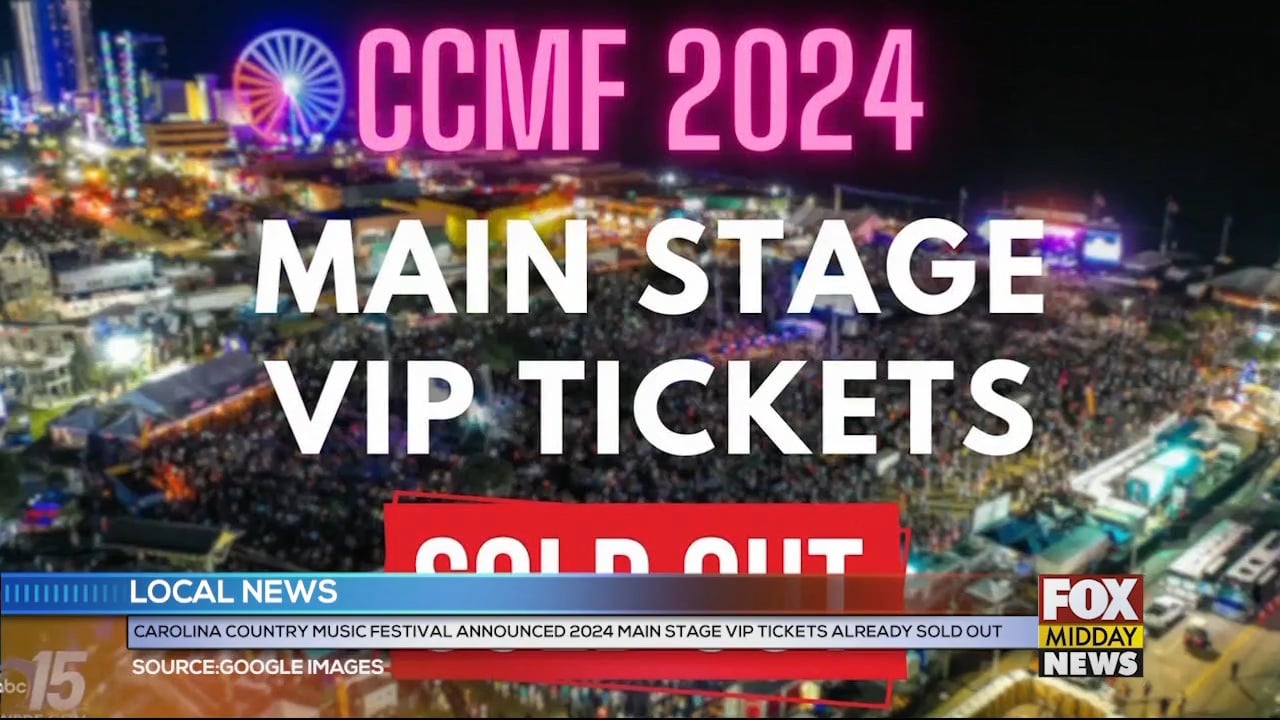 CCMF Main Stage VIP Tickets Sold Out WFXB