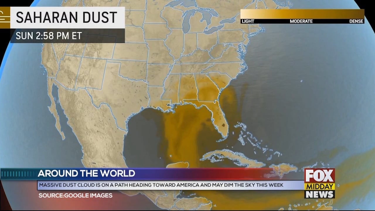 Massive Dust Cloud Could Possibly Reach Parts Of The U.S. WFXB