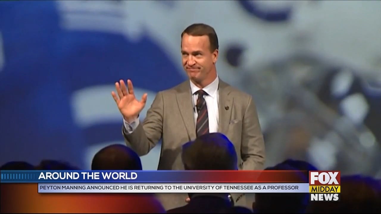 Peyton Manning Joining University Of Tennessee Faculty For Fall Semester