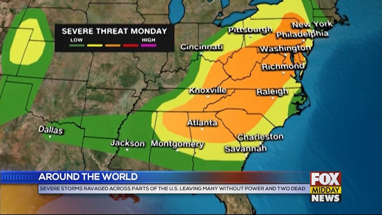 Severe Storms Ravaged Across The Eastern U.S. - WFXB