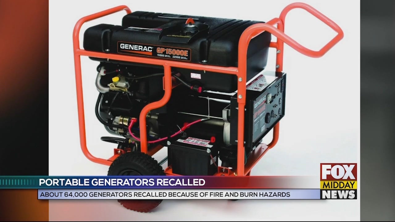 Another Generac generator recall. Fires, burns possible