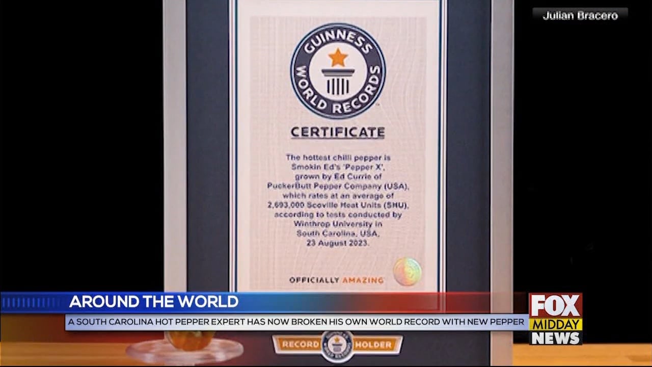 An S.C. Expert Broke His Own Guinness World Record For Hottest Pepper ...