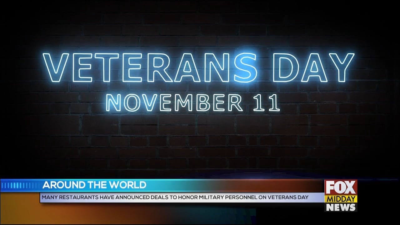Restaurants Are Set To Offer Deals On Veterans Day WFXB
