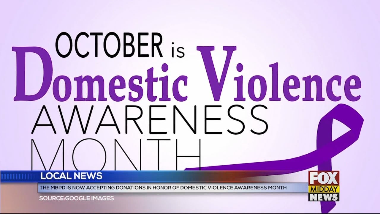 MBPD Is Accepting Donations In Honor Of Domestic Violence Awareness ...