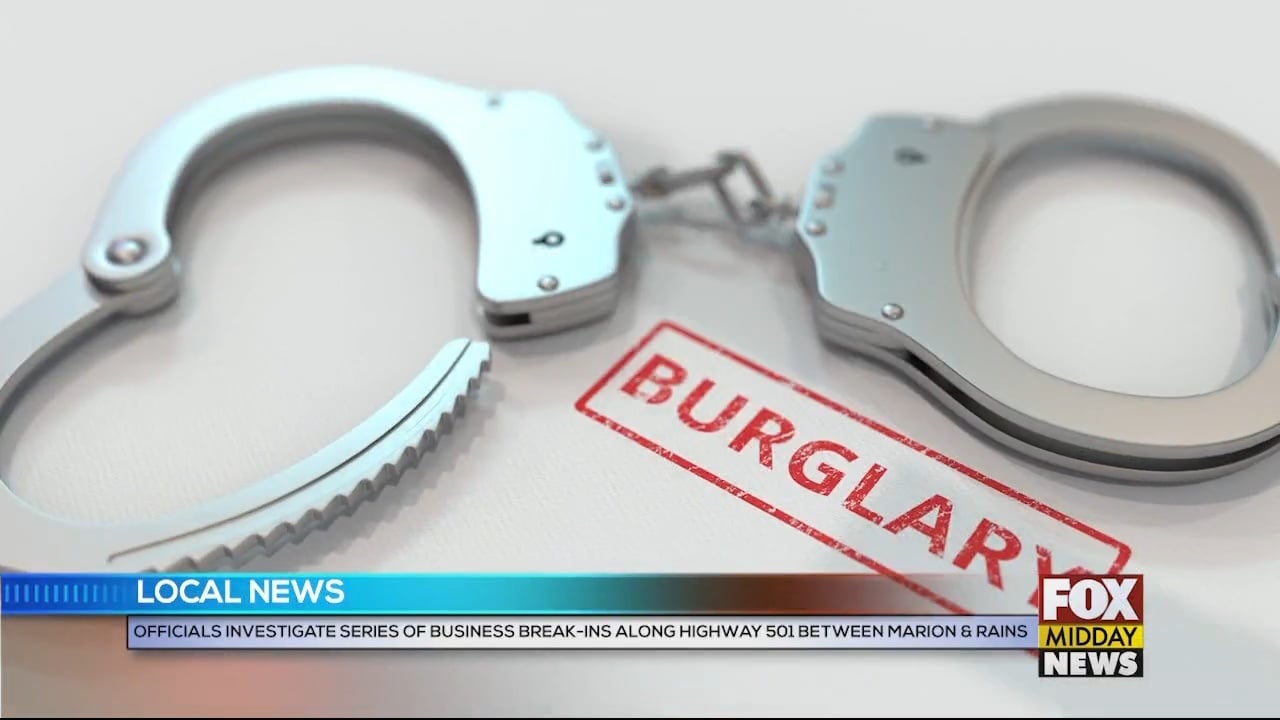 Marion County Police Need Help Solving Several Break-ins - WFXB