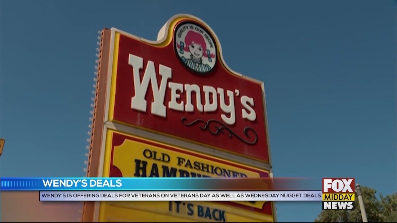 Wendy's Offers Veterans Day Deal And A Deal For Everyone WFXB