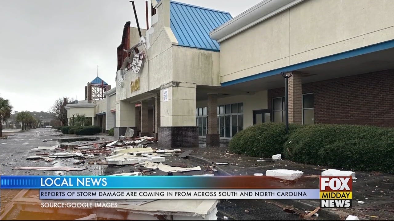 Severe Storm Ravaged Across The Carolina's - WFXB