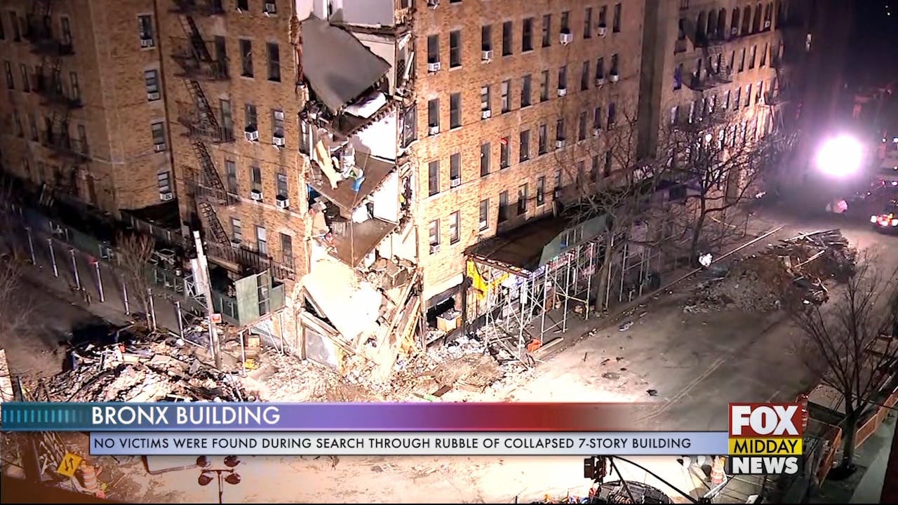 new york building collapsed