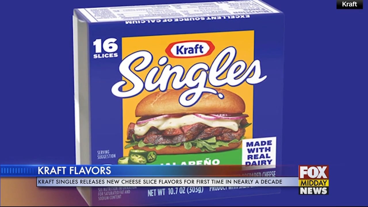 Kraft Reveals Three New Slice Cheese Flavor Options - WFXB