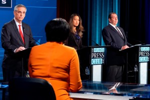 Georgia Secretary Of State Candidates Spar Over Their Records And Impact Of Controversial Voting Law In Debate