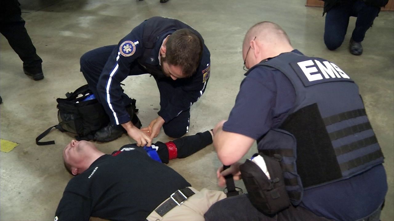 Local first responders team up in an active shooter training exercise ...