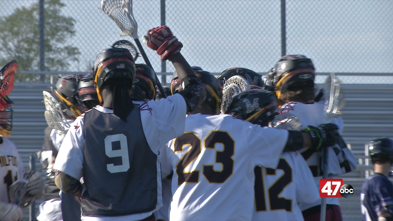 Milford boys lacrosse nets seasonhigh in goals vs. Sussex Academy 47abc