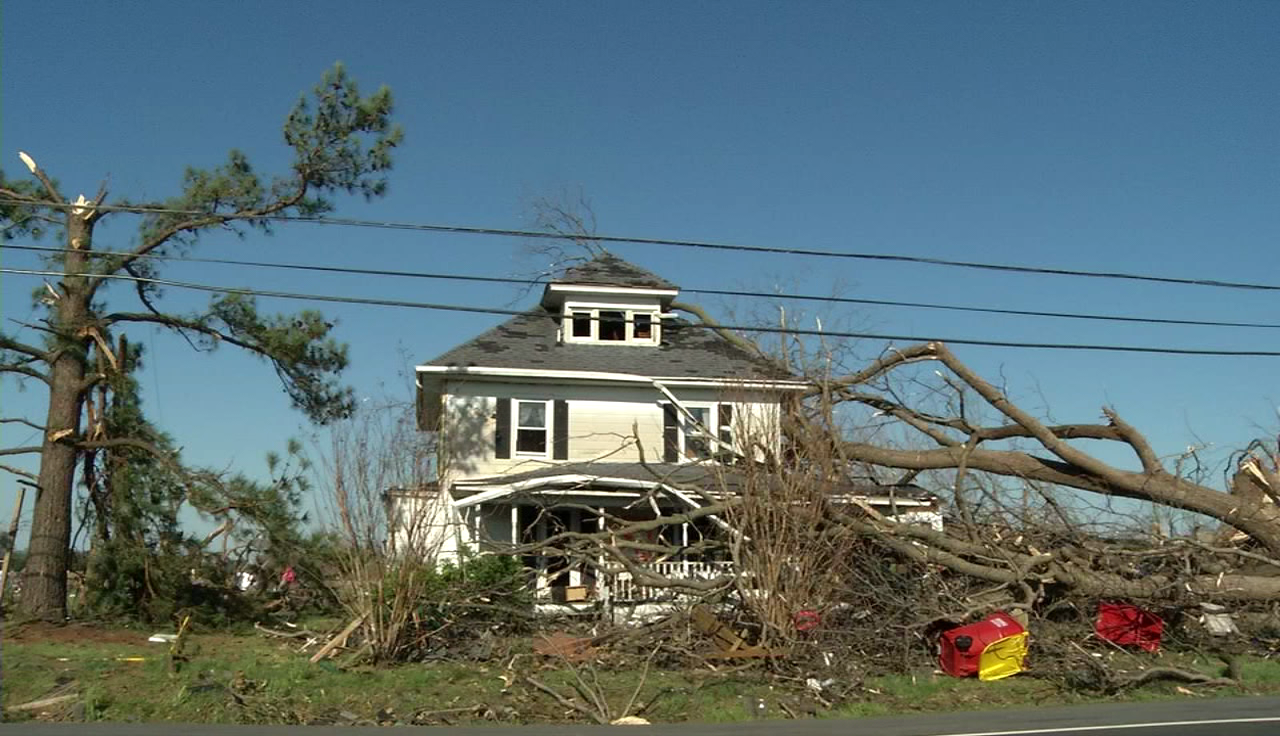 Governor Carney views damage in Laurel after tornado, vows to help