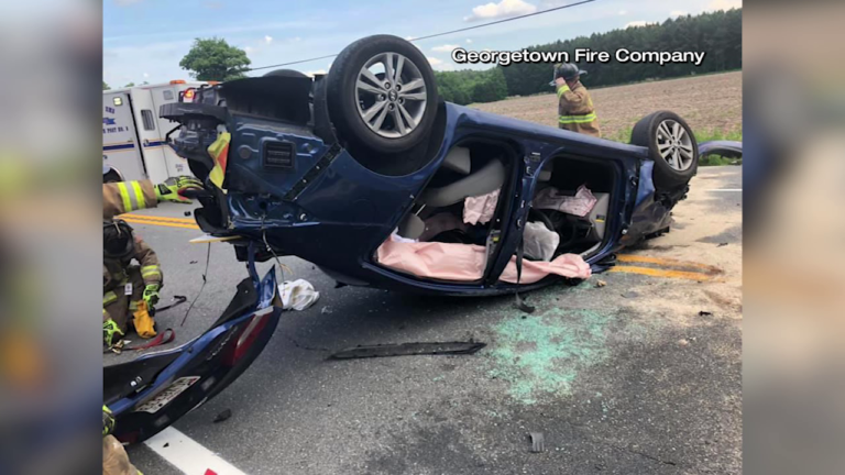 Rollover Crash In Georgetown Sends One To Hospital 47abc