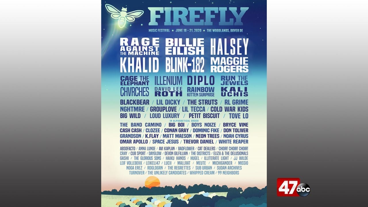 2020 Firefly Music Festival lineup announced 47abc