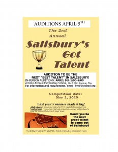 Salisbury's Got Talent Auditions @ Glen Avenue Elementary School Cafeteria
