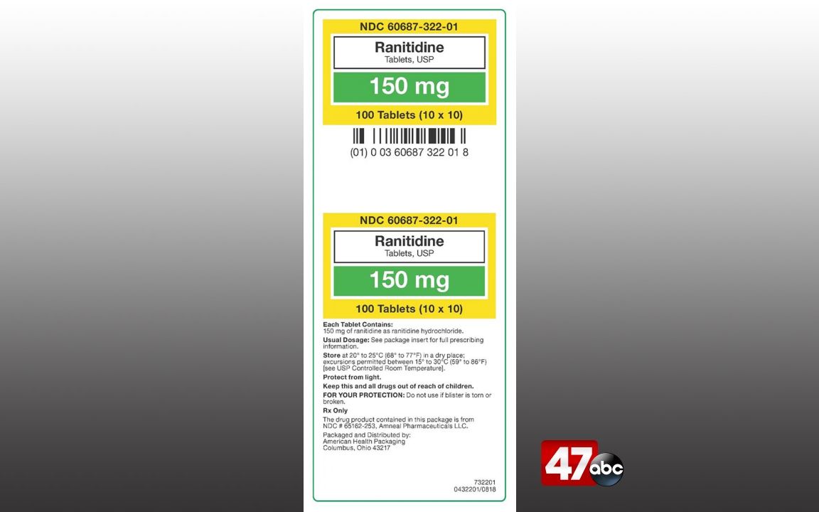 FDA requests removal of all ranitidine products from the market 47abc