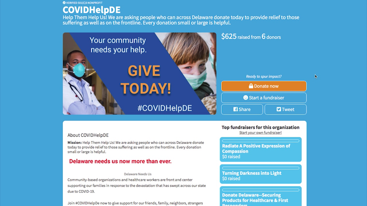 Delaware organizations teaming up to help those impacted by COVID19