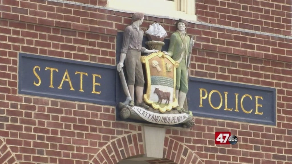State Police Memorial Vandilized