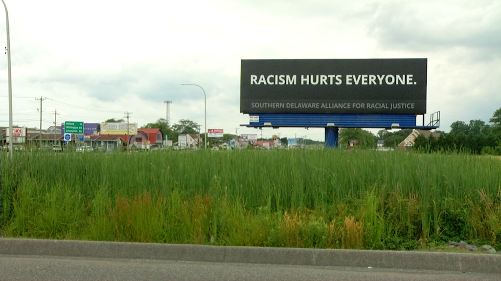 Racism Hurts Everyone Billboard