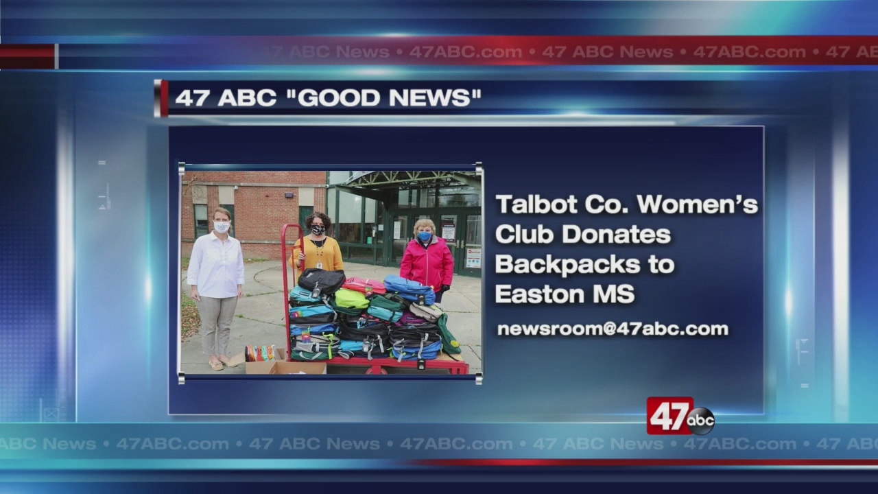 Talbot Co. Women's Club donates backpacks to Easton Middle School - Vimarsana News