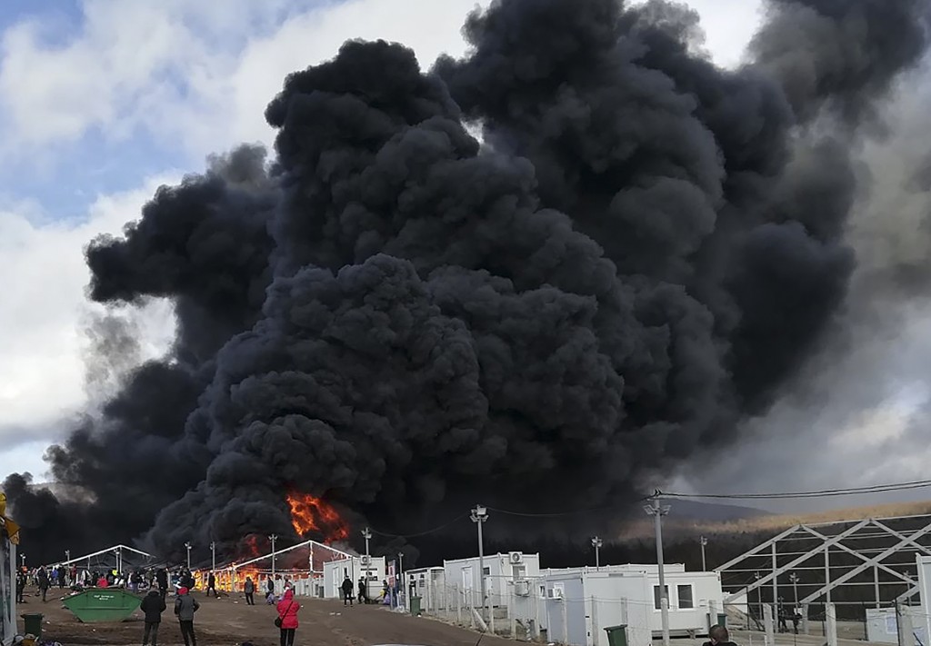 Bosnia Migrantes Incendio