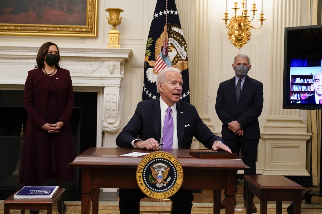 Joe Biden, Kamala Harris, Anthony Fauci
