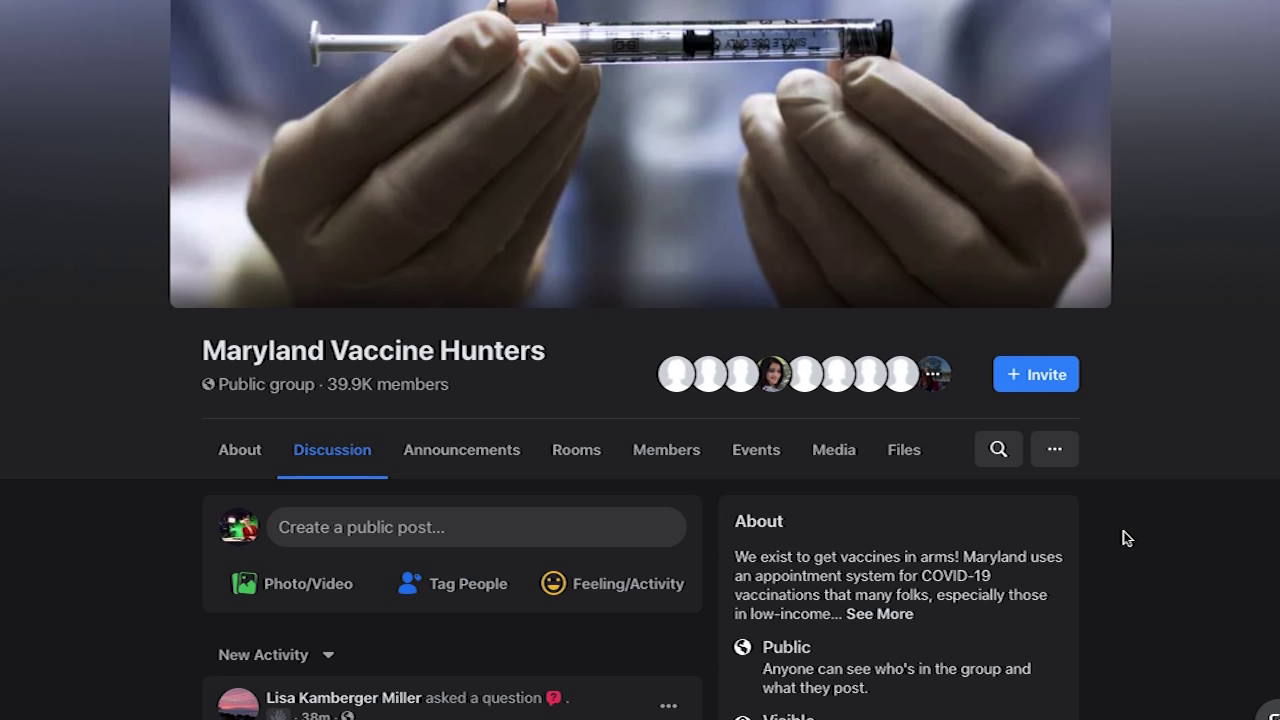 Fast-growing social media group is helping Marylanders to get vaccine