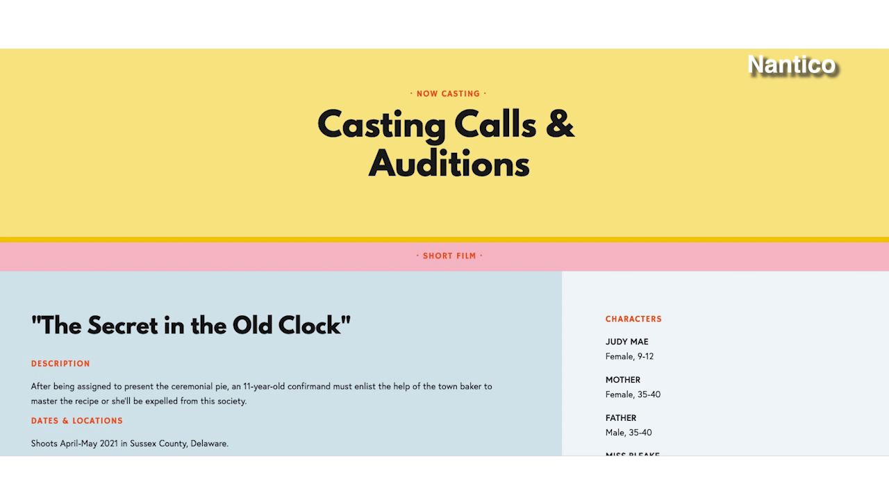 Production company looking for actors, actresses in Sussex County - Vimarsana News