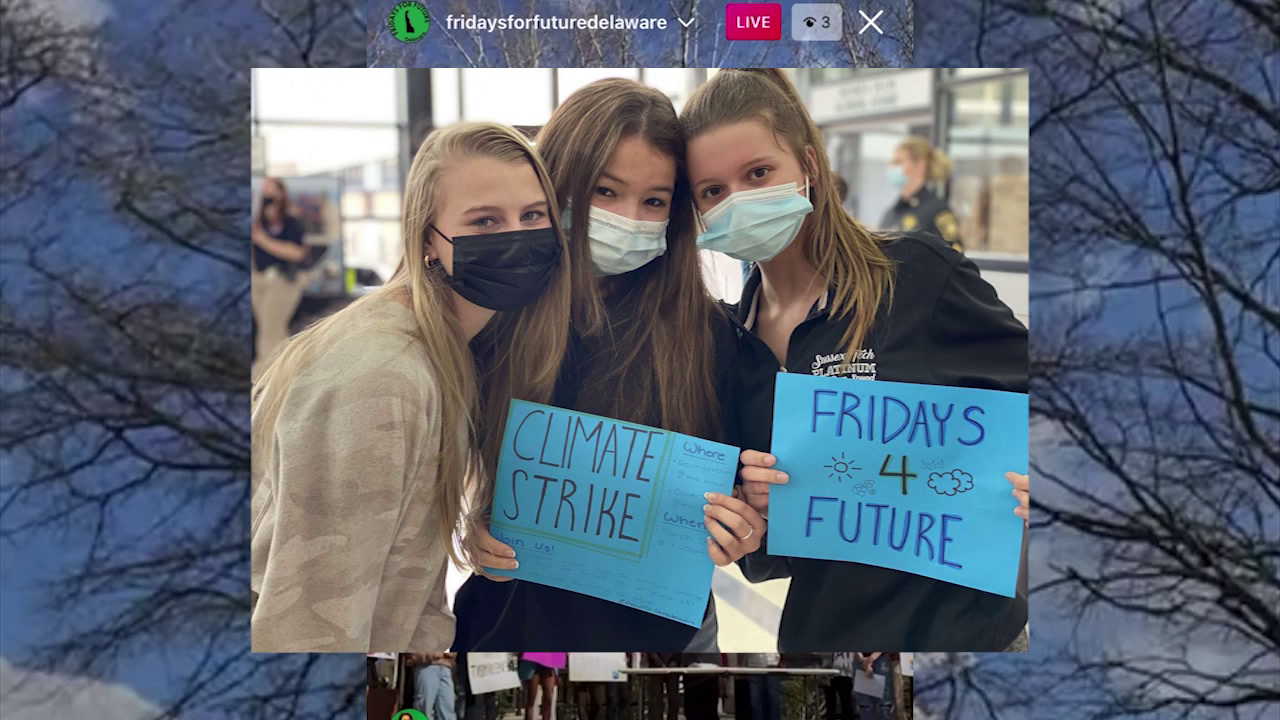 Fridays for Future Delaware returns to Georgetown with legislative candidate for climate change rally - 47abc - WMDT