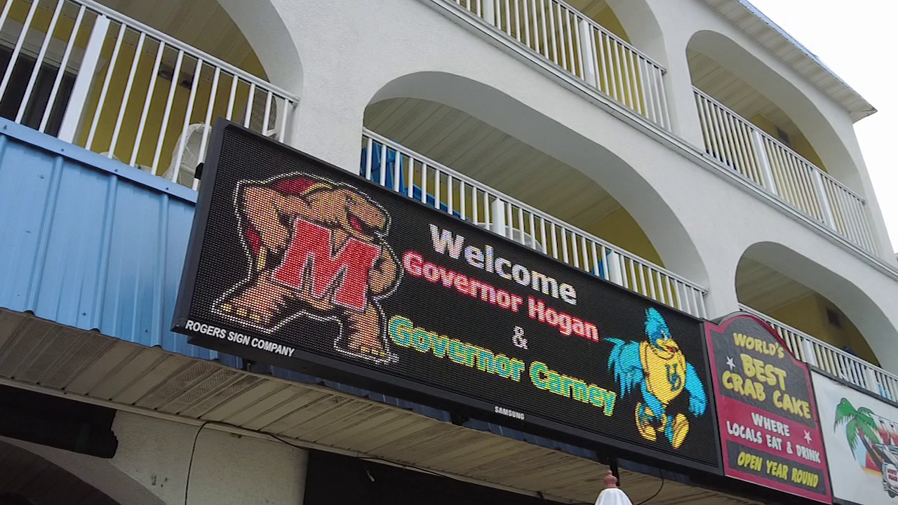 Friendly 'crab cake wager' leads Governors to Dewey Beach, discussion