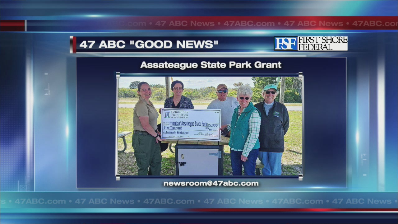 Assateague state park receives grant from community foundation of the