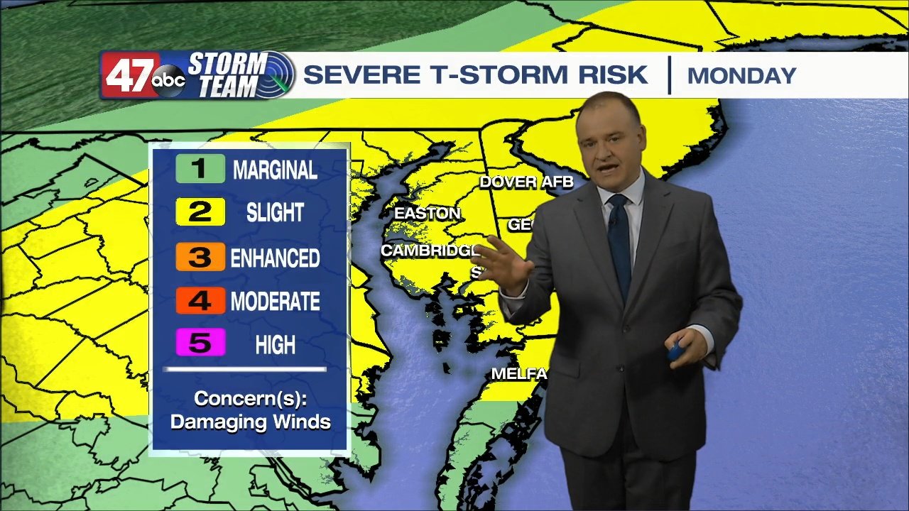 Severe Storms Possible Late Monday, Break from the Heat - 47abc