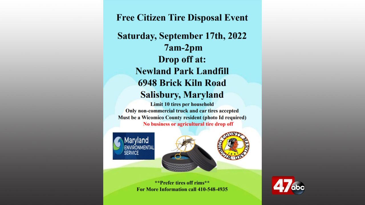 Co. hosting free tire disposal event 47abc