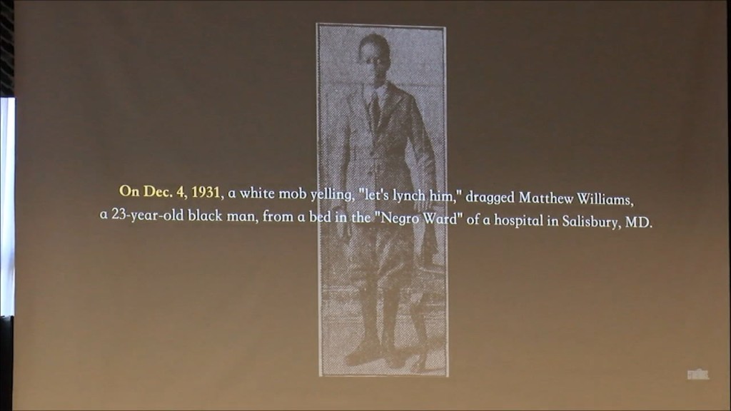Maryland Lynching Truth And Reconciliation Committee Holds Hearing In Salisbury, Hears From Family Of Lynching Victims
