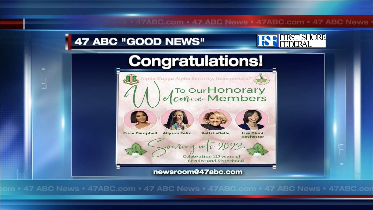 Rep blunt rochester receives honorary aka induction 47abc