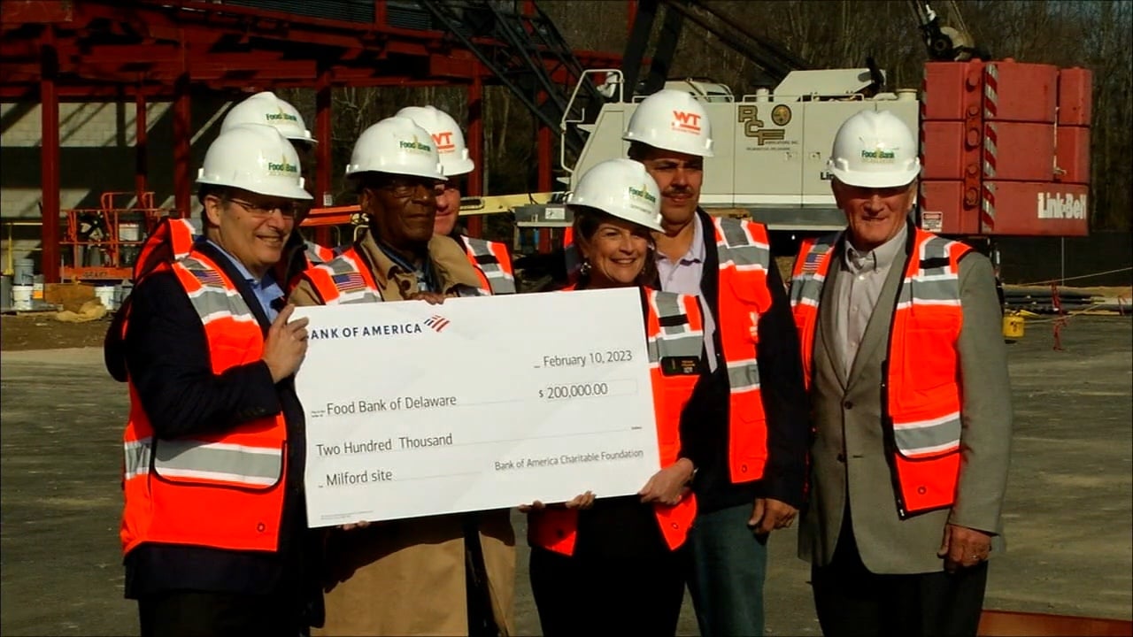 Food Bank of Delaware receives 200,000 Donation to fund food storage