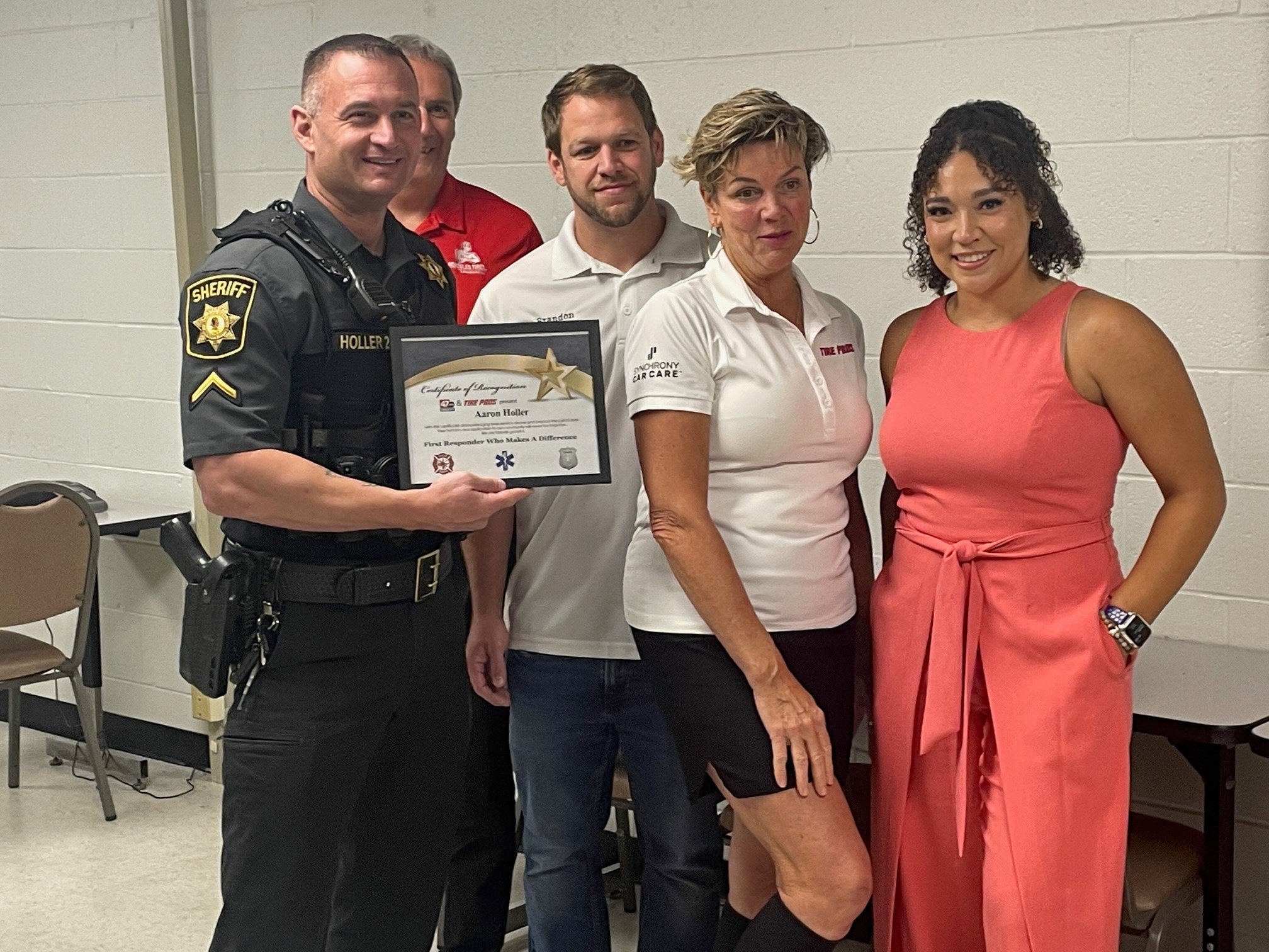 Sheriff's Deputy honored as "First Responder Who Makes A