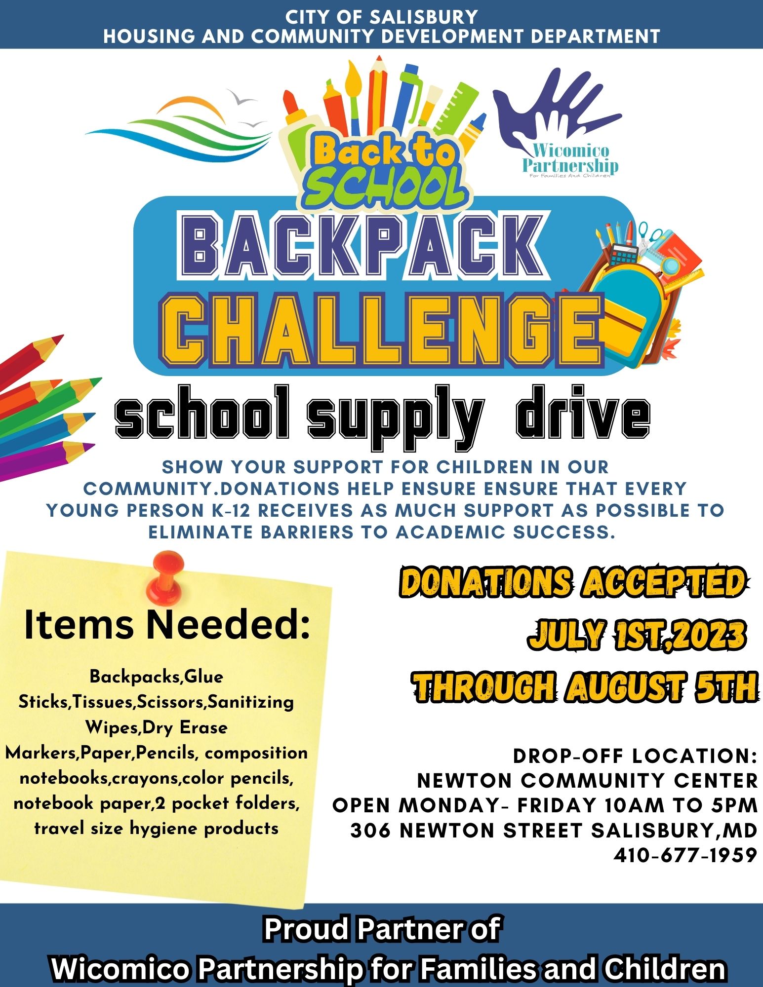 Backpack Challenge Supply Drive Helps Local Families Gear Up For New   Backpackchallenge0717 