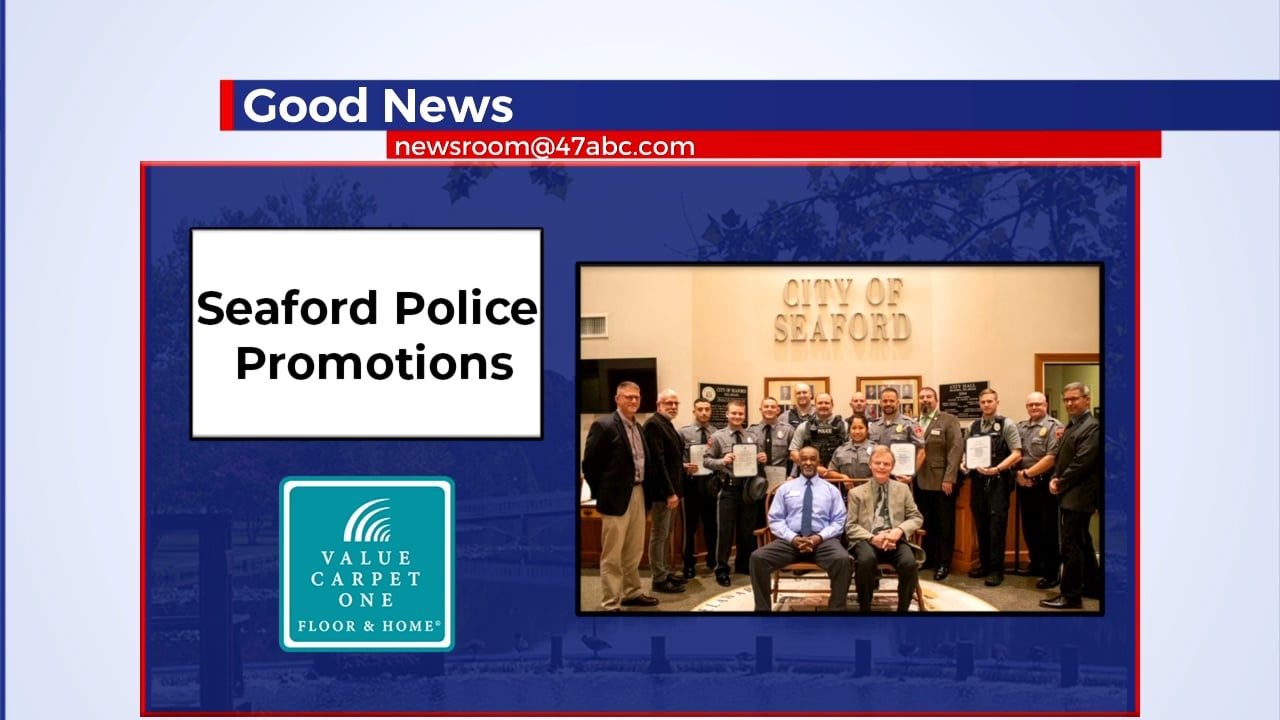 Seaford Police Department announces promotions 47abc