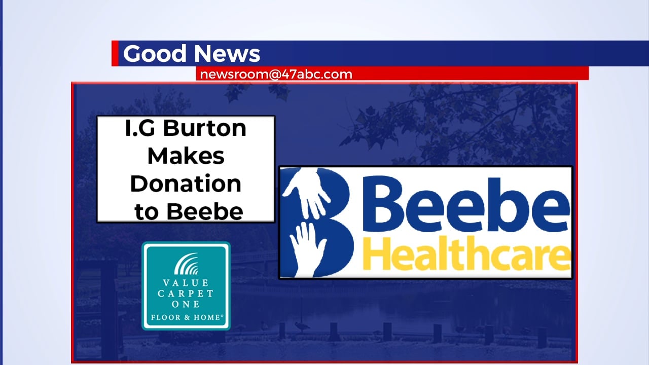 Beebe receives donation from I.G. Burton 47abc