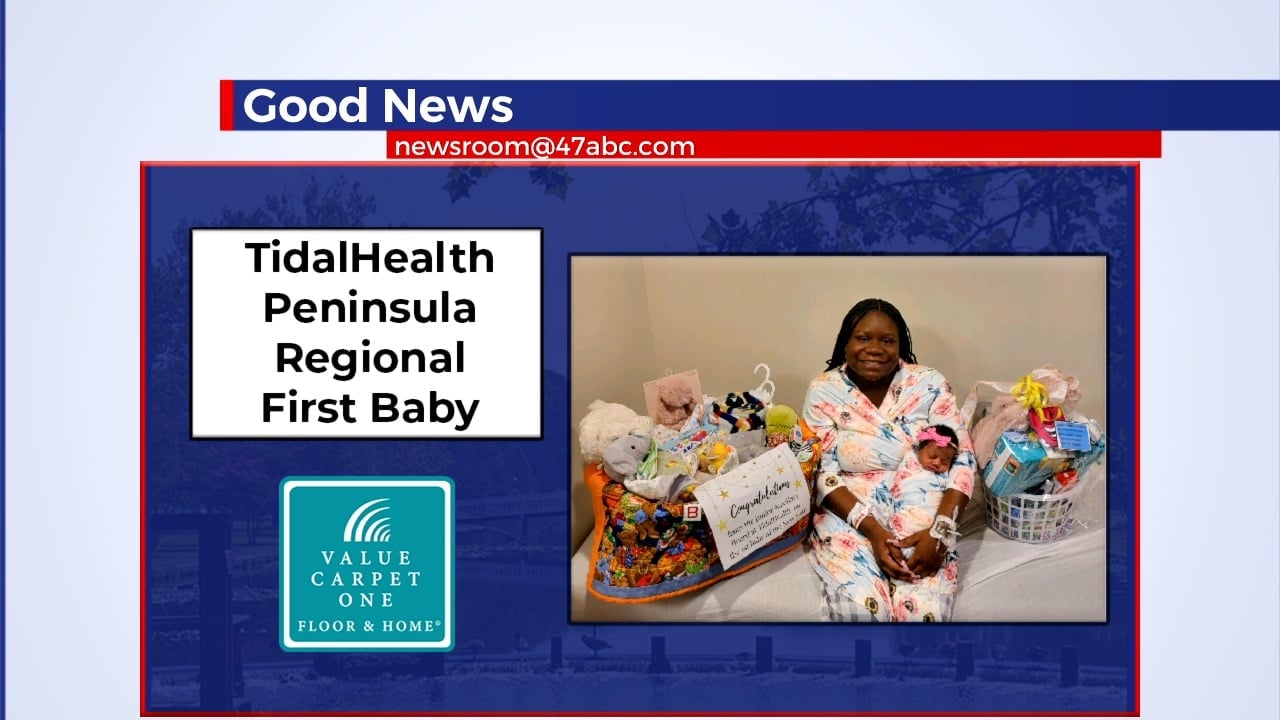 TidalHealth Peninsula Regional Welcomes First Baby Of 2024 - 47abc