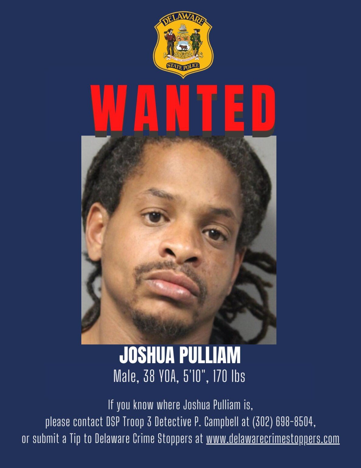Dsp searching for wanted assault suspect 47abc