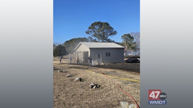 Crews battle large outside fire in Berlin - 47abc