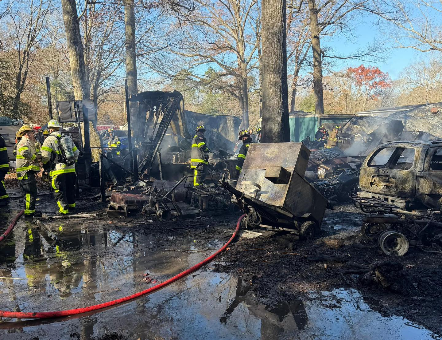 Large Fire in Millsboro Destroys Mobile Home, Vehicles - 47abc