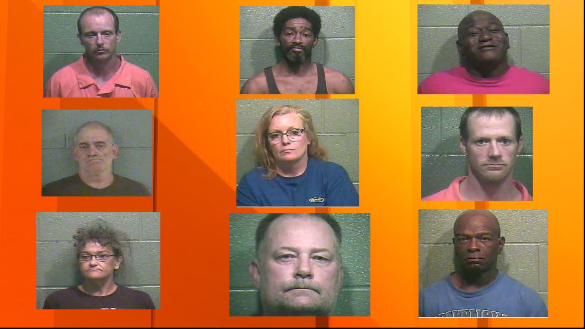 9 Arrested in Drug Round Up