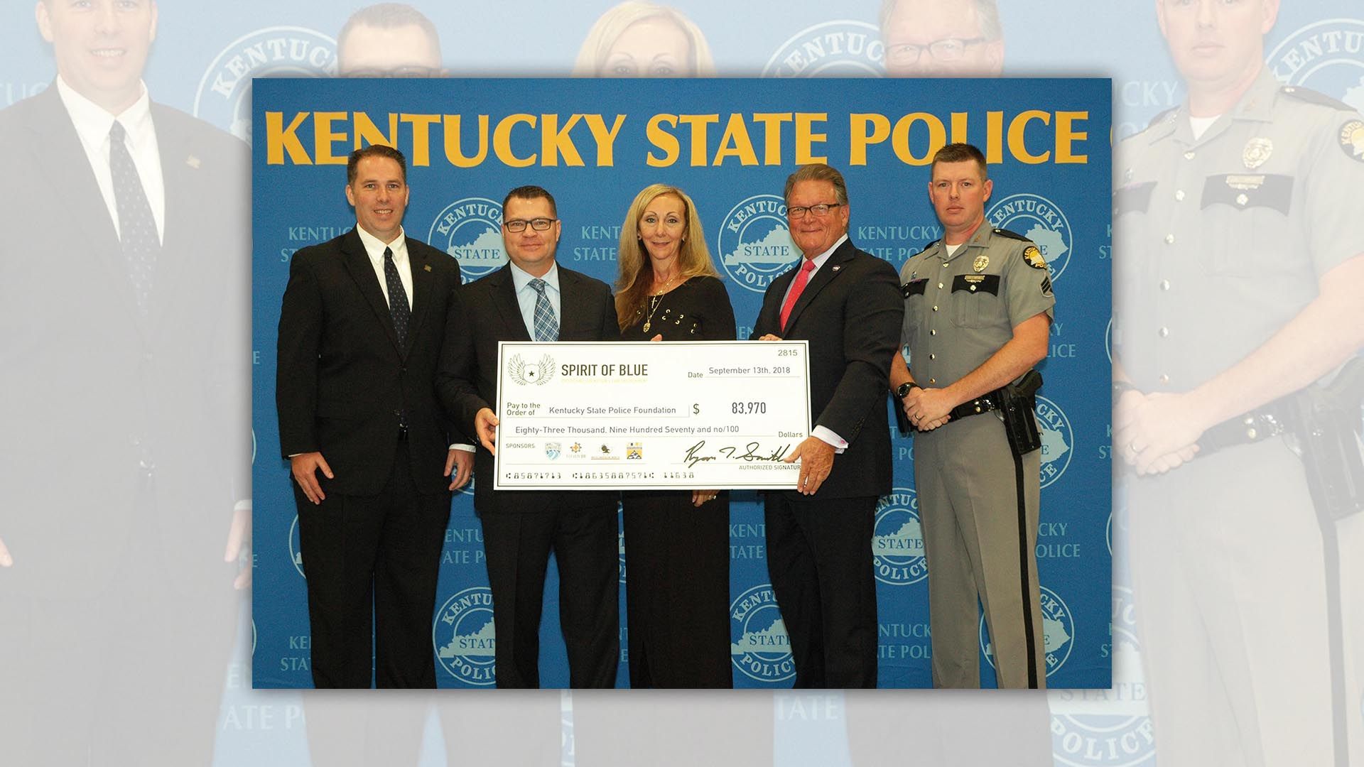 Grant money to provide all Kentucky State Police officers with t
