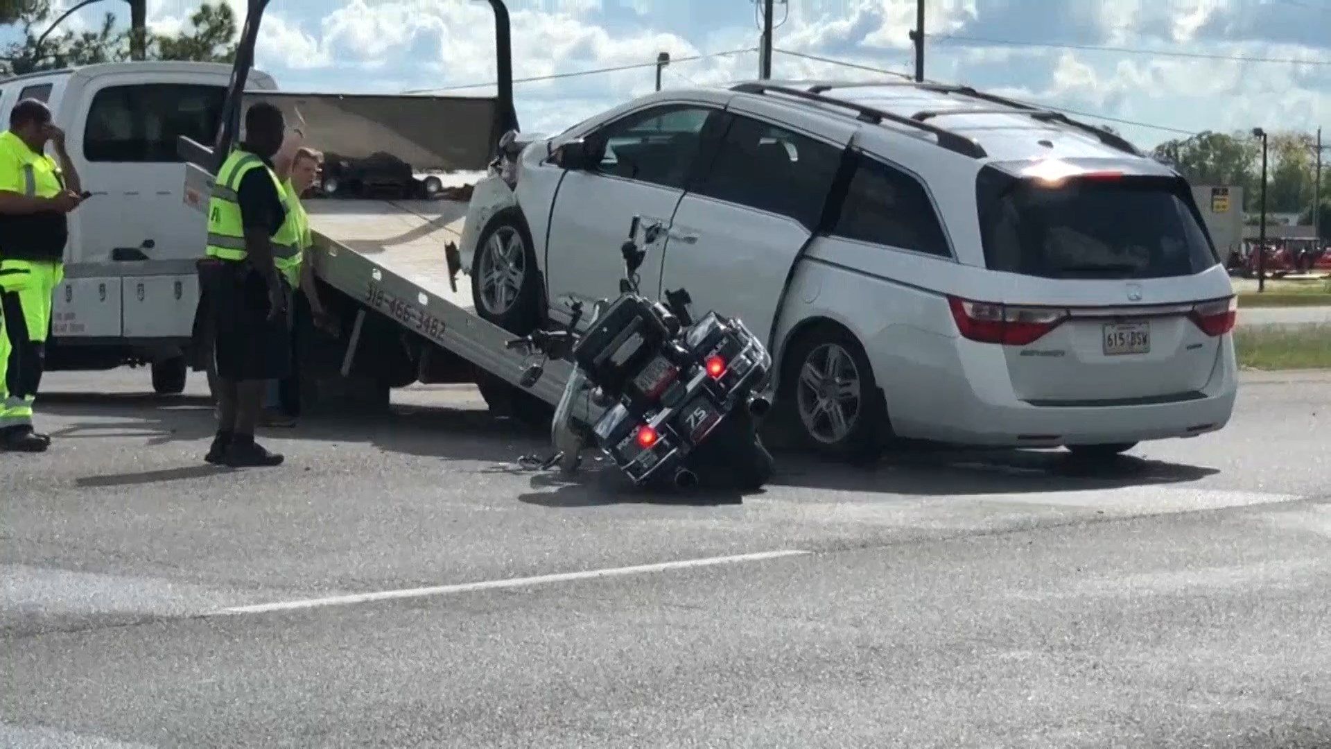 Louisiana police officer recovering after crash caught on camera