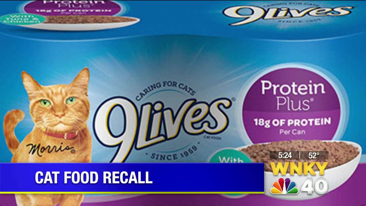 Recall on certain lots of 9 Lives cat food WNKY News 40 Television