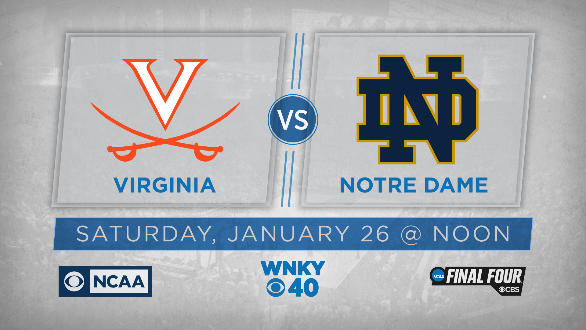 NCAA Basketball on CBS Virginia at Notre Dame WNKY News 40 Television